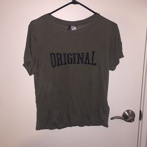 Olive green “Original” H&M t-shirt